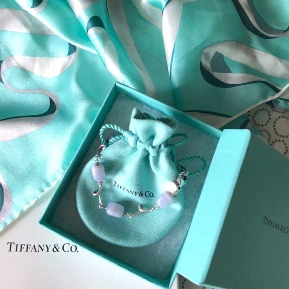 Authentic Tiffany & Co. Rare agate gem bracelet